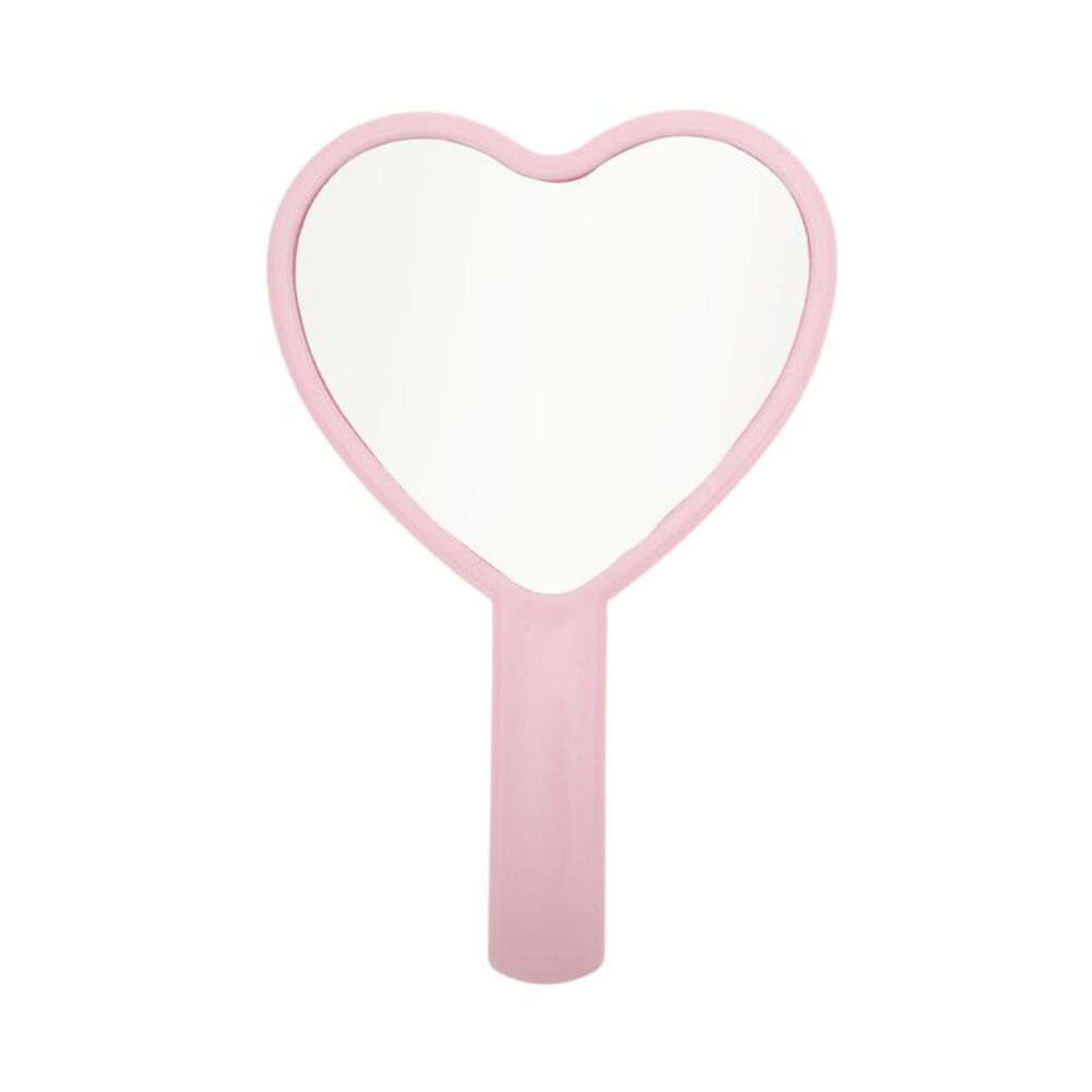 Heart-shaped Handheld Mirror Pink